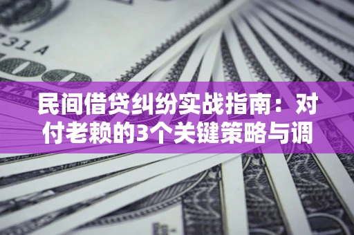北京民间借贷纠纷实战指南：对付老赖的3个关键策略与调解盲区解析