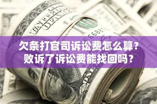 北京欠条打官司诉讼费怎么算？败诉了诉讼费能找回吗？