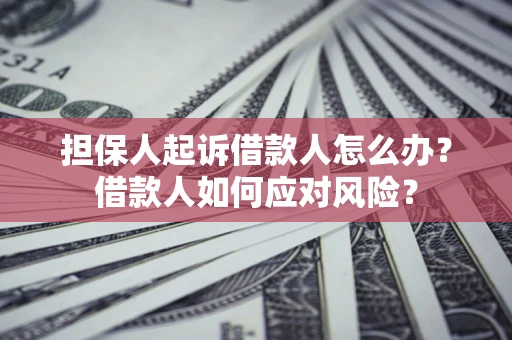 北京担保人起诉借款人怎么办？借款人如何应对风险？