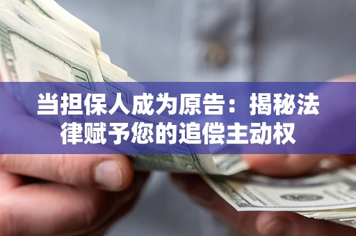 北京当担保人成为原告:揭秘法律赋予您的追偿主动权 北京当担保人成为原告:揭秘法律赋予您的追偿主动权