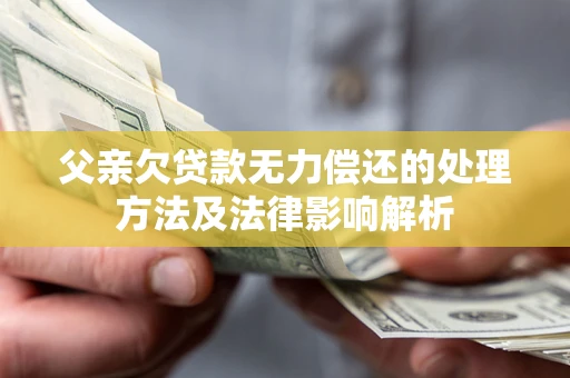 北京父亲欠贷款无力偿还的处理方法及法律影响解析
